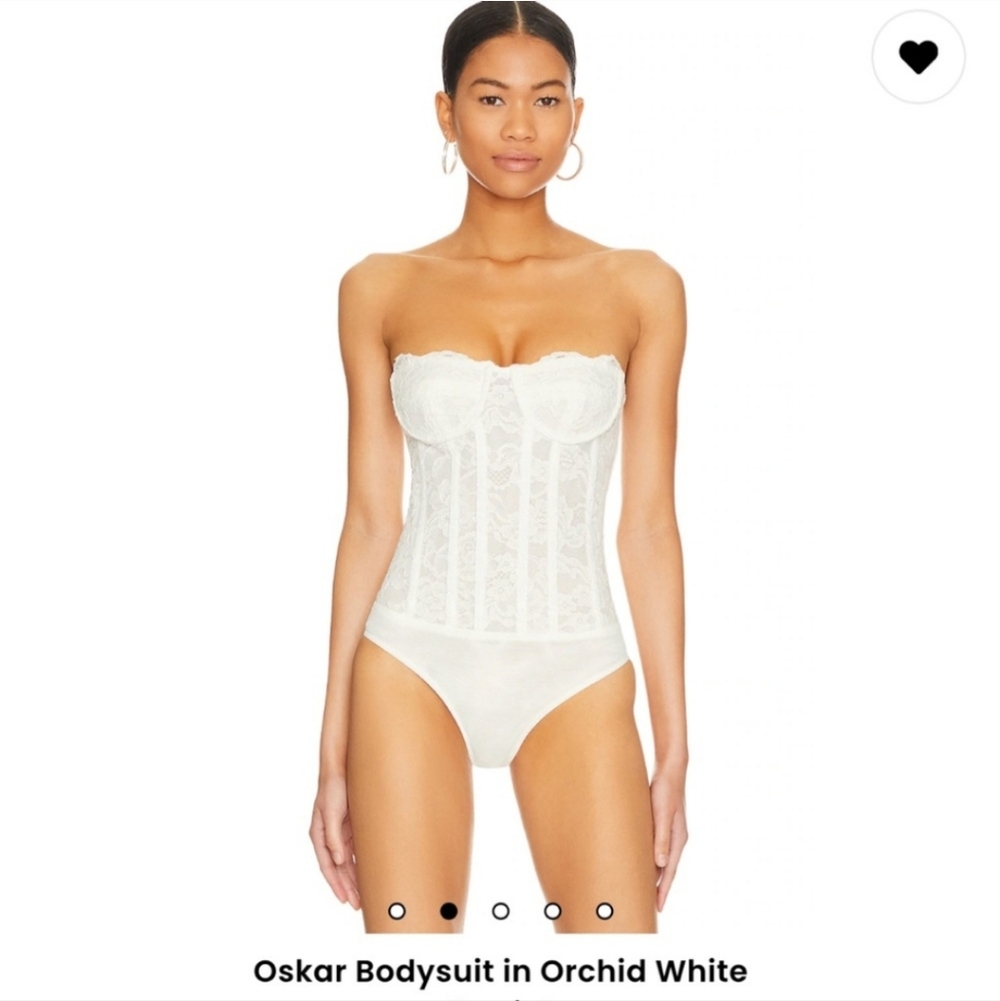 Bardot Oskar Bodysuit in Orchid White